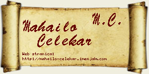 Mahailo Čelekar vizit kartica